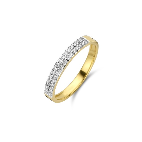 Meiller Diamonds Ring Gelb-, Weißgold, m. Brillanten 0,20ct