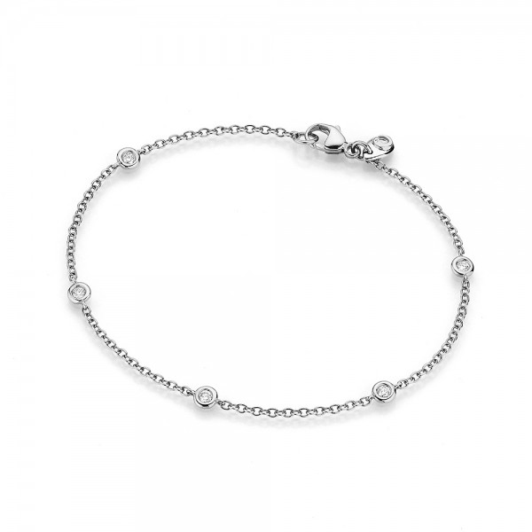 Crivelli Armband Weißgold, m. Brillanten 0,15ct fsi