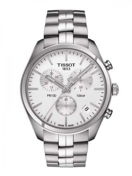 Tissot PR 100 Quarz Chronograph silber