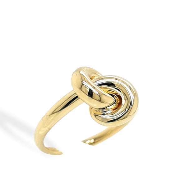 Meiller Gold Ring m. Knoten Gelbgold